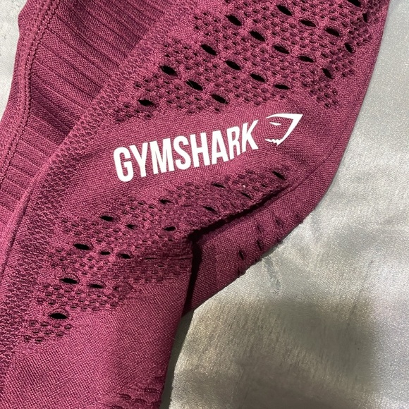 Gymshark Energy Seamless Leggings Athletic Like New Maroon Women's Size Medium - Picture 5 of 8